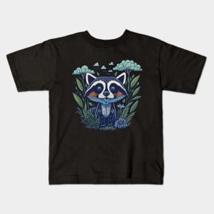 NIght Racoon Kids T-Shirt